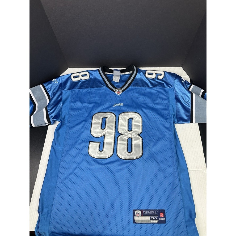 Detroit Lions NFL  Jersey Reebok Size 50 #98‎ Nick Fairley